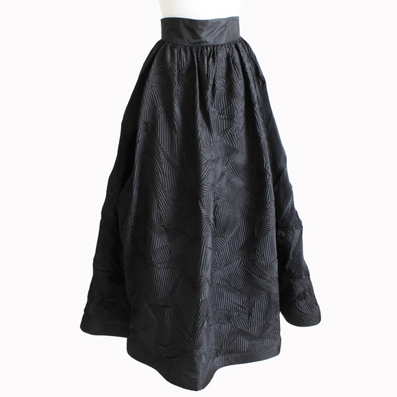 Formal Skirt by Sully Bonnelly Avante Garde Pleated Floor Length Evening Size 8 - Picture 1 of 10